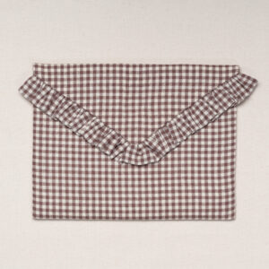 The Brown Gingham Large Laptop Case