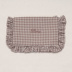 The Brown Gingham Regular Pouch