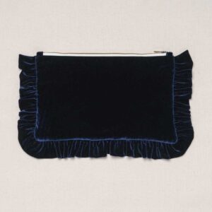 The Navy Velvet Regular Pouch