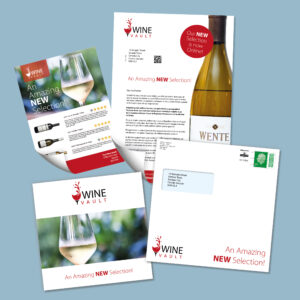 Fortune Brands A4 Letter double-Sided Colour + A5 Flyer Double-Sided in a colour, Supplied 4pp 210 Brochure, single sided colour 220sq envelope (personalised inc. 2nd class postage)